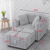 CAVINAS Soft Modular Sectional Sofa, Modern & Plush Sectional Couches -Living Room Furniture Loveseat Sofa for Bedroom, Living Room - 3 of 4
