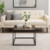 Contemporary Decorative Parquet-Top Square Coffee Table ¨C Parquet Veneer - 3 of 4