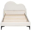 NicBex Twin Platform Bed Frame with Upholstered Cloud-Shaped Headboard for Kids,Sturdy Wood Slats Support,No Box Spring Needed,Easy Assembly,Beige - 4 of 4