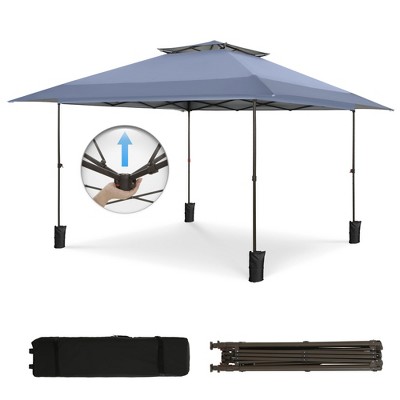 Captiva Designs 13’ x 13’ Pop-Up Canopy Tent - Instant Outdoor Shade with Easy One-Person Setup