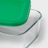 4pc (set of 2) 4c Rectangular Glass Food Storage Container Set - Room Essentials™ - 3 of 3