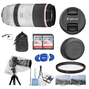 Canon RF 100-500mm f/4.5-7.1L IS USM with LensRain Cover | Cleaning Kit & UV Filter Package - 1 of 4