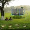 VYNXARIA 14FT Double Color Trampoline with Slide, Swings, and Basketball Features - Ultimate Backyard Fun - 2 of 4