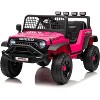 TackView12V Kids Electric Ride-On Truck with Remote Control - Bluetooth Music Player, Lights - 2 of 4