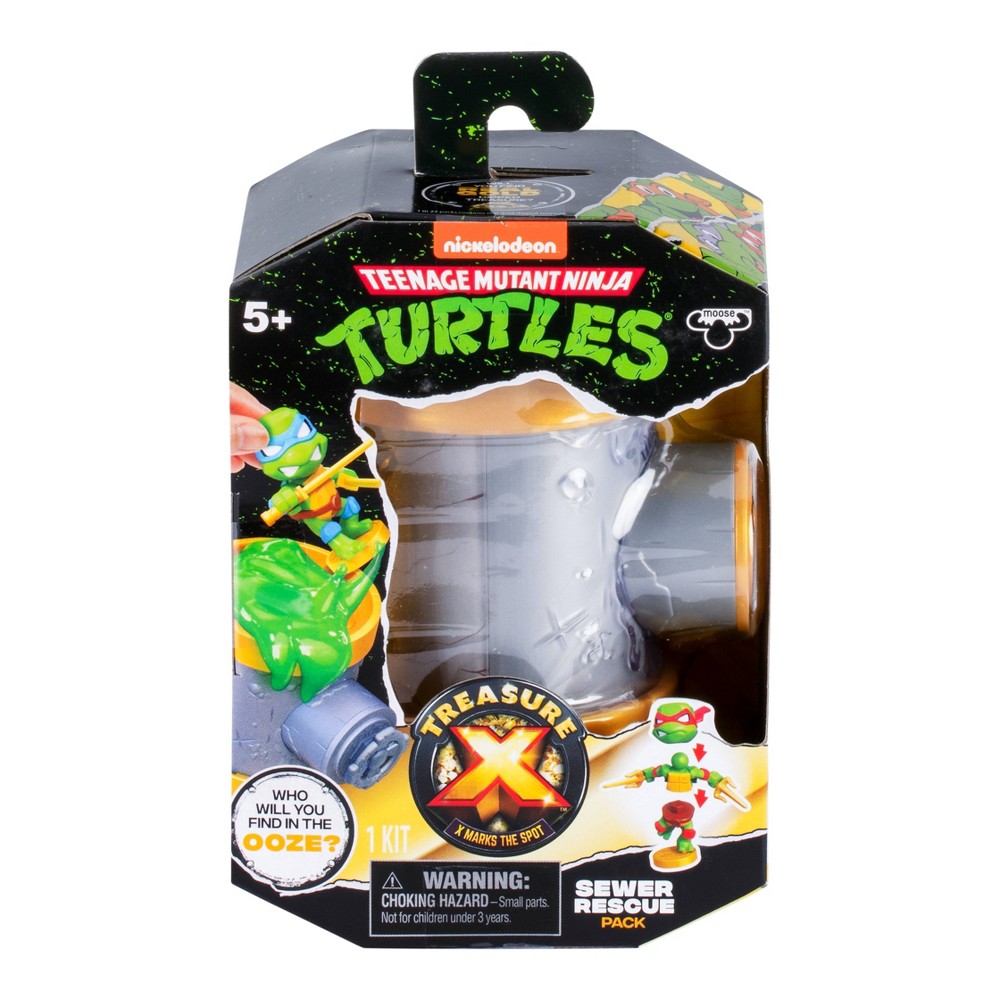 Photos - Action Figures / Transformers Treasure X Teenage Mutant Ninja Turtles Sewer Rescue Mystery Pack: Plastic Mini Figure Toy