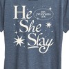Women's - Instant Message - He She Slay Short Sleeve Graphic T-Shirt - 2 of 4