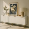 Angel Sar 68'' Fluted TV Stand with 4 Cabinets, Modern Media Console with Gold Handles and Legs, Modern Entertainment Center, White - 2 of 4