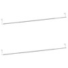 vidaXL Curtain Rails 2 Pcs White and Silver 35.4"-53.1" Aluminum - 2 of 4