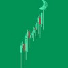 Junior's Design By Humans Crypto Trading Hodl Vintage Stock Chart To The Moon By MiuMiuShop T-Shirt - 2 of 3