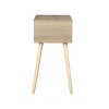 PAGED Nightstand with 2 Drawers, Modern Side Table with Rubber Wood Legs, Bedside Storage Cabinet for Bedroom, Living Room - 2 of 4