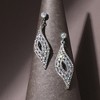SOHI Women's Swirl Rhombus Drop Earrings - 2 of 4