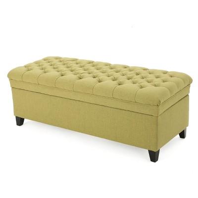 NicBex Modern 50" Storage Bench Wood Accent Stools with Button Tufted Top for Bedroom and Entryway