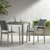 Ridstar 2-Piece Outdoor Rattan Dining Chair Set with Aluminum Frame for Patio-Gray - 3 of 4