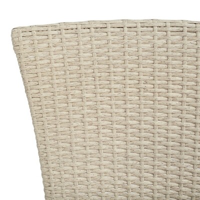Edna Beige and White 3 Piece PE Rattan Lounge Set
