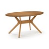 Plank+Beam 62" Verso Oval Dining Table for 4, Solid Wood Kitchen Table for Dinner Room - 2 of 4