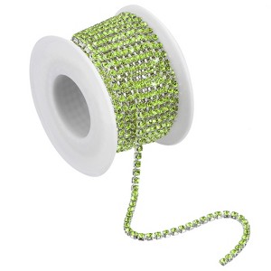Unique Bargains Bags Clothing Decoration Crystal Rhinestone Sew on Close Claw Chain Trim - 1 of 4