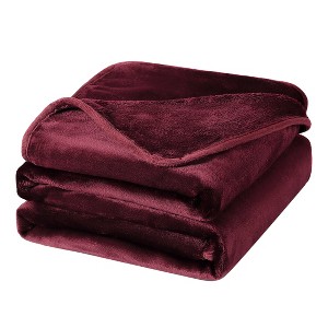PiccoCasa 330 GMS Microfiber Polyester Luxury Flannel Fleece Soft Bed Blankets - 1 of 4