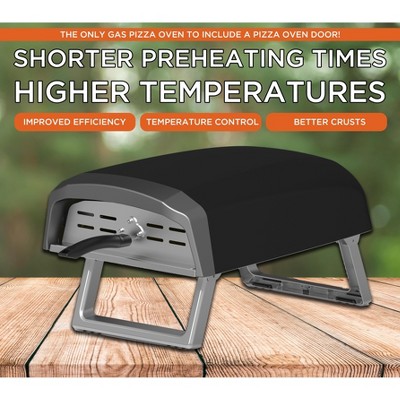Commercial Chef 12" Portable Propane Gas Outdoor Pizza Oven