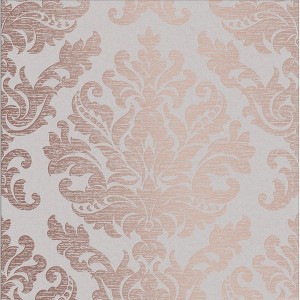 Antique Taupe and Rose Gold Damask Paste the Wall Wallpaper - 1 of 4