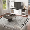 70” Farmhouse TV Stand, Entertainment Center and Media with Sliding Barn Doors & Storage Cabinets - 2 of 4