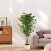 Artificial Ficus Tree with Pot - 2 of 4