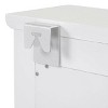 Resenkos Floating Makeup Vanity with Big Mirror, Wall-Mounted Storage Vanity with Drawers, Pockets and Hooks White - 3 of 4