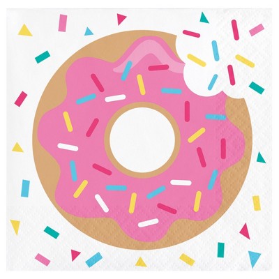 16ct Donut Time Cocktail Beverage Napkins