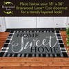 Briarwood Lane Everyday Black and White Plaid Layering Mat 36x24 Layer Mat - 2 of 3