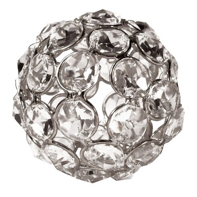 Jiallo  Sparkle Ornament Crystal Beaded Ball 2.5"
