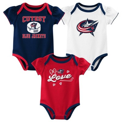 Nhl New York Rangers Infant Boys' 3pk Bodysuit - 0-3m : Target