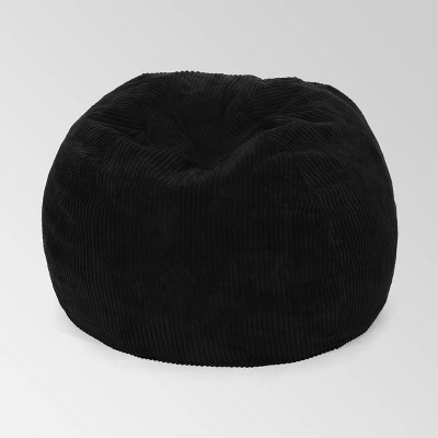 Kenli 3' Modern Corduroy Beanbag - Christopher Knight Home