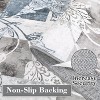 Acekool 5x7 Machine Washable Abstract Geometric Area Rug, Non-Slip, Low Pile, Non-Shedding Brown Carpet for Living Room, Bedroom - 2 of 4
