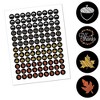 Big Dot of Happiness Give Thanks - Round Candy Thanksgiving Party Sticker Favors - Labels Fits Hershey‘s Kisses (1 Sheet of 108) - 2 of 4