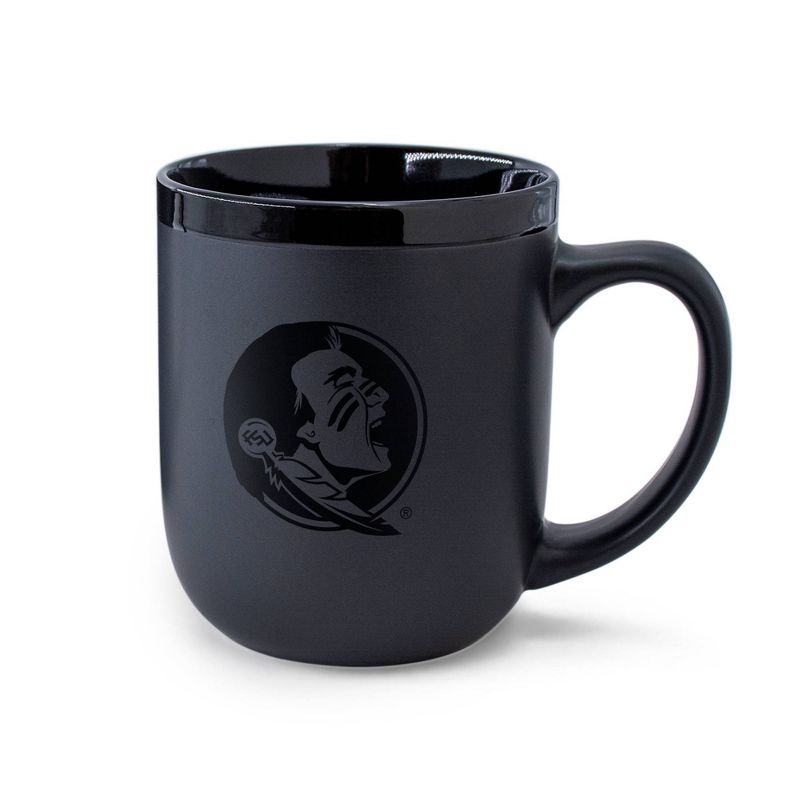 NCAA Florida State Seminoles 12oz Ceramic Coffee Mug - Black, 1 of 4