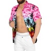 LA LEELA Mens Hawaiian Shirts Short Sleeve Button Down Shirt Men's Vacation Shirts Summer Beach Casual Tropical Shirts for Men Funny - 3 of 4