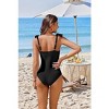 AI'MAGE Women's One Piece Swimsuit 2025 Tummy Control Swimsuits Slimming Bathing Suits Belted Swim Suit Swimwear - 3 of 3