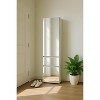 HomeStock Elise Slim Modular Wood Closet Cabinet with Mirror in White - 4 of 4