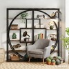 Gulches Industrial Bookshelf Bookcase, 8 Open Storage Shelves for Living Room Organization - 3 of 4