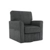 360° Swivel Barrel Chair with Side Pockets - Chenille Accent Armchair for Living Room, Bedroom & Office - 4 of 4
