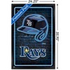 Trends International MLB Tampa Bay Rays - Neon Helmet 23 Framed Wall Poster Prints - 3 of 4