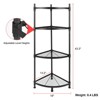 Vynxaria Black 4-Tier Corner Utility Storage Shelves, Multipurpose Display Rack for Small Spaces - 4 of 4