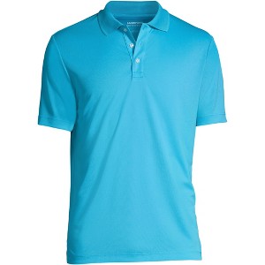 Lands' End Men's Short Sleeve Solid Active Polo Shirt - 1 of 4