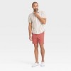 Men's Short Sleeve Poplin Shirt - Goodfellow & Co™ Light Taupe - 3 of 3