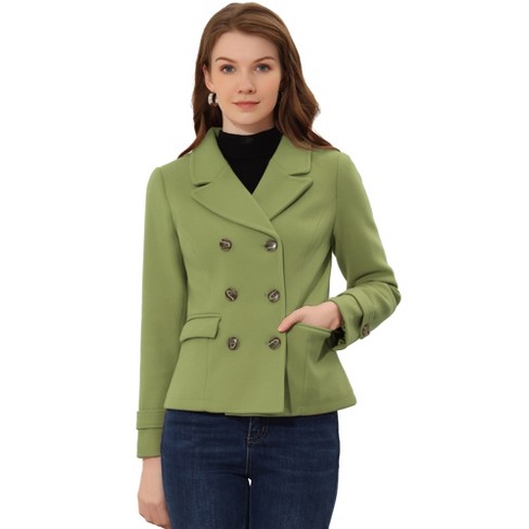 Green Double Breasted Overcoat