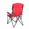 Sevobal Outdoor Portable Chairs High Back Lawn Chair with Cup Holder and Collapsible Design for Backyard Garden Patio, Red, 9.06"*6.69"*36.22" - 2 of 4