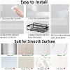 Akoasm 5-Piece Rust-Proof Stainless Steel Large-Capacity Self-Adhesive Wall Storage Rack-Black - 4 of 4