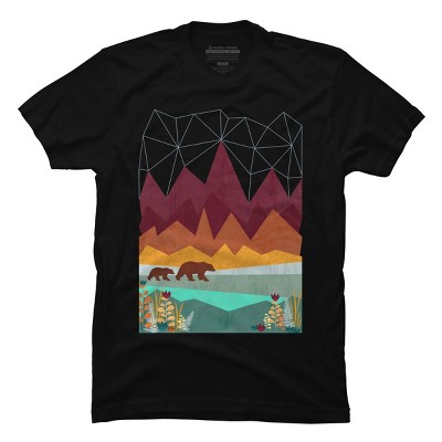 Men's Design By Humans Peak By Kakel T-Shirt