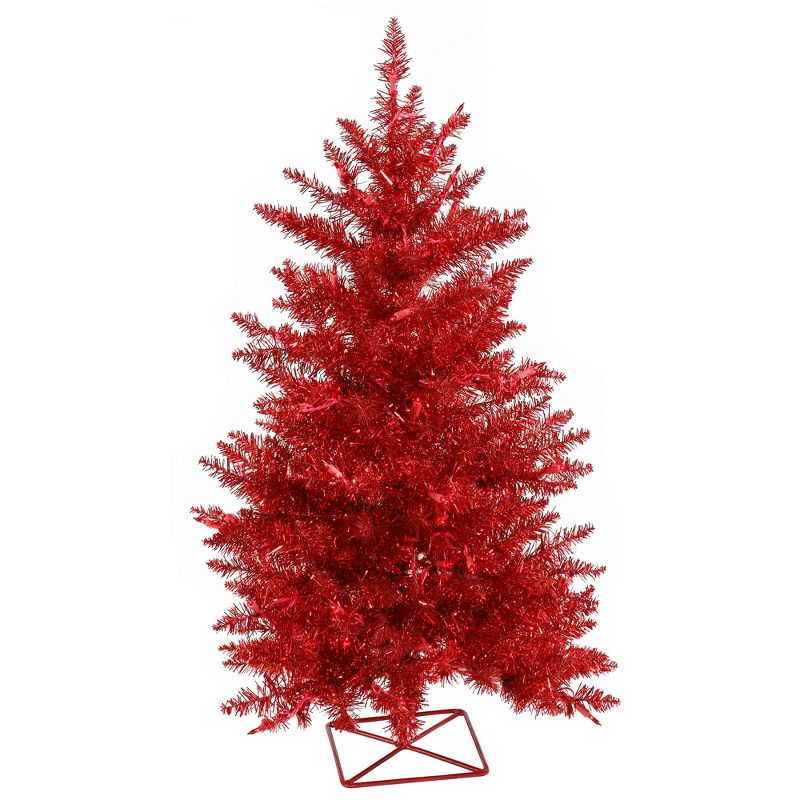Vickerman Red Series Artificial Christmas Tree Dura-Lit, 1 of 5