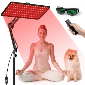 Morfone 120 and 200 models feature infrared light therapy lamps with wavelengths of 660nm, 850nm, and 940nm.Red light with wireless remote control. - 1 of 4