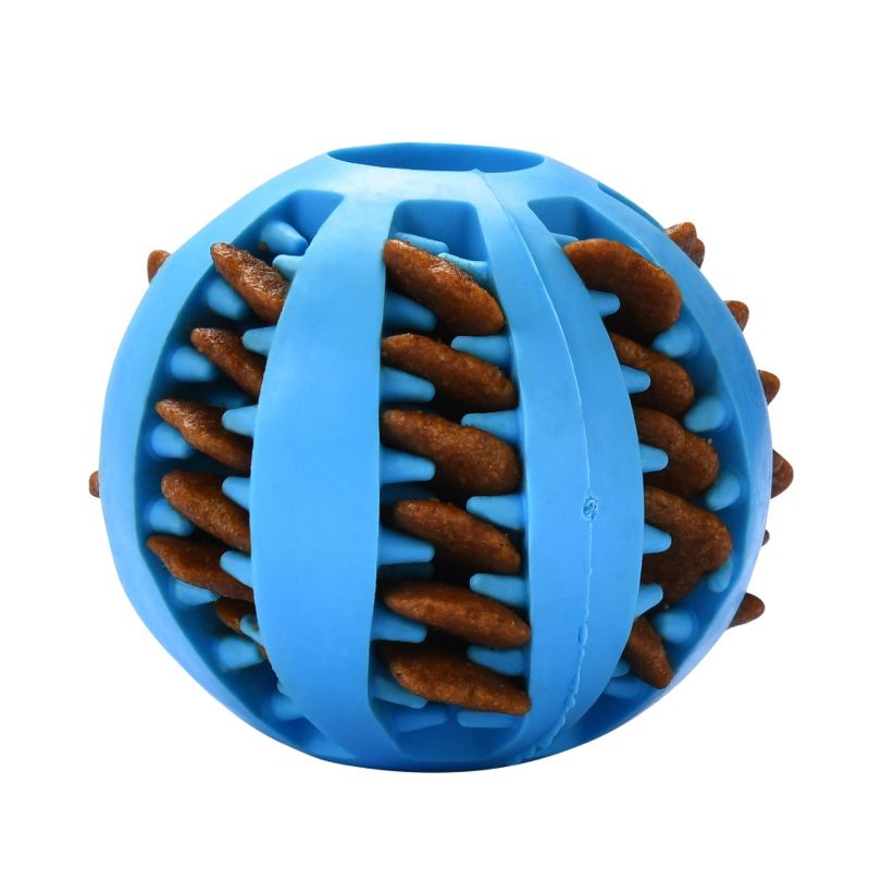 Black Rhino Interactive Dog Chew Toy Ball, Pack of 2, Blue, 2 of 4